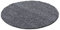 Ayyildiz Teppich-Hochflor Shaggy Teppich Unicolor einfarbig Wohnzimmer Flauschig, Polypropylen, Grau, 80 X 80