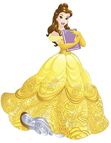 Thedecofactory RMK3206GM Disney Sparkling Belle Peel and Stick Giant Wanddekoration, wiederverwendbar, Vinyl, mehrfarbig, 104 x 46 x 0,1 cm