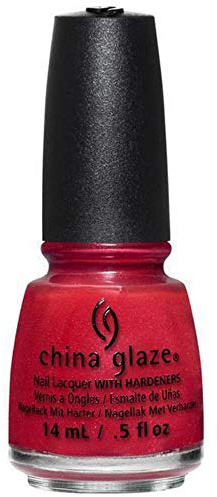 China Glaze Nail Lacquer with Hardeners, 14 ml, Y'all Red-Y For This?