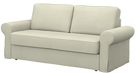 Soferia Sofabezug Kompatibel Mit Backabro 3er Bettsofa Sofaüberzug Sofaüberwurf Sofaschoner Kunstleder Lederoptik Wasserabweisend Pflegeleicht Antiallergisch Eco Leather Beige