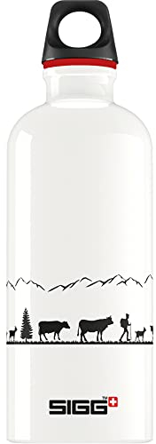 Sigg - Aluminium Water Bottle - Traveller White - Climate Neutral Certified - Suitable For Carbonated Beverages - Leakproof - Lightweight - BPA Free - White - 0.6 L