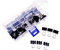 JZK 60x Fermacarte a pinza nere molle doppia clip 15mm fermacarte molletta piccole per raccoglitori mini clip pieghevoli in metallo con scatola, morsetti per carta documenti, necessità cancelleria