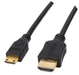 World of Data 2.5m HDMI to Mini HDMI Cable - ULTRA HD (4K Resolution) - 1080p - Full HD - v1.4 - Audio & Video - Ideal for HD Camcorders - 24k Gold Plated - OFC