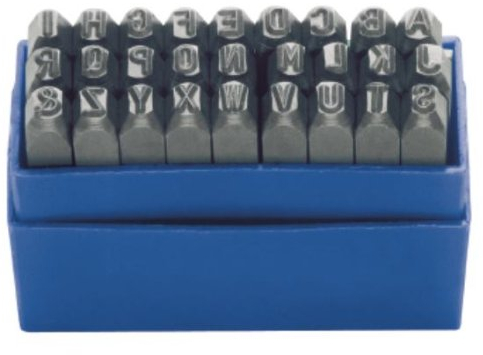 Schlagbuchstabensatz Gravur 58-60HRc i.Ku.-Box DIN, Herstellerbestellnummer: 4000871970