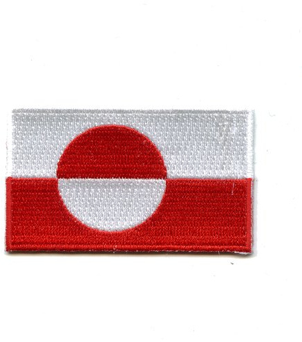 hegibaer Grönland Nuuk Flag Flagge Patch Aufnäher Aufbügler K-34