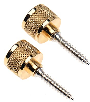Gretsch Gurtknopf inkl. Schraube Gold, 2 Stück