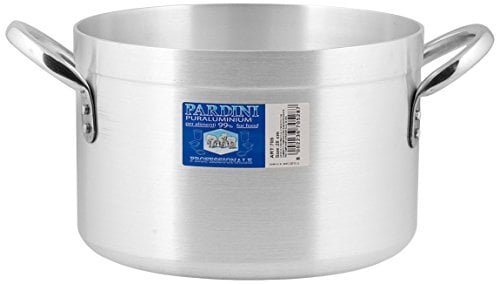 PARDINI Aluminium Casserole High Hotel 2 Handles 12 Cookware, Grey, 40 cm