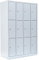 Lüllmann 12 Fächer Schließfachschrank komplett montiert grau 180x117x50cm Wertfachschrank Fächerschrank Spind Umkleideschrank 520340