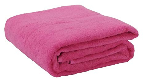 The House Of Emily Massive/Huge/Extra Large 100% Cotton Bath Sheet/Beach Towel - 150cm x 200cm (Wild Orchid Pink)