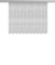 Fertiggardine mit Universalband Gardine Verona Jacquard Store weiß BxH 450x145cm