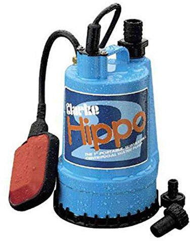 CLARKE Hippo Submersible Water Pump 230V 85 LTR/MIN Float Switch by Clarke International