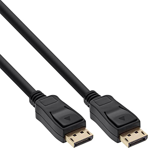 InLine 10m Gold Plated Contacts Display Port Cable - Black