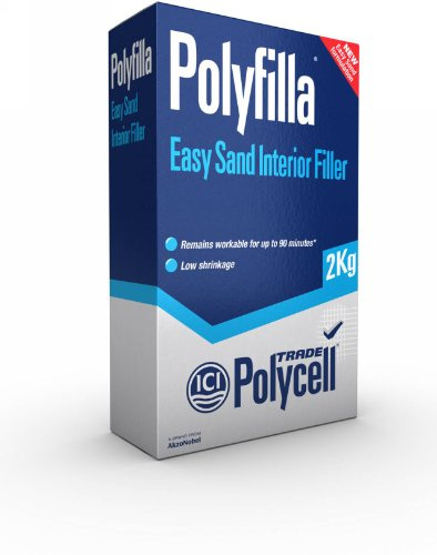 Polycell Trade Easy Sand Filler 2KG, White