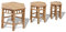 vidaXL Bambus Hocker 3er Set Bambustisch Beistelltisch Blumenhocker Bambushocker
