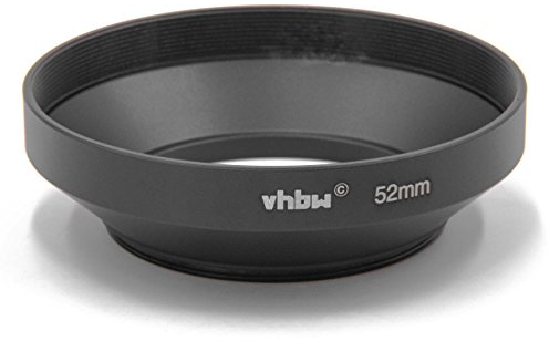 Dispositif Pare-Soleil, Anti-reflet Grand Angle Noir 52mm pour Objectif de Panasonic Lumix G Vario 45-150 mm 4.0-5.6 Asph. OIS.