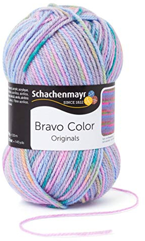 Schachenmayr Bravo Color 9801421-02116 pastell color Handstrickgarn, Häkelgarn