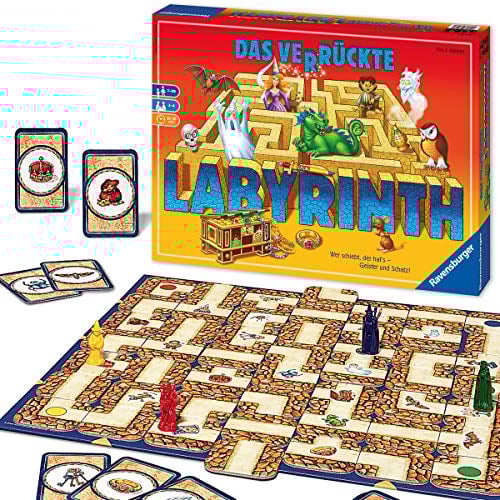 Ravensburger Familienspiel 26446 - Das verrückte Labyrinth - Kinder- und Gesellschaftsspiel, für Kinder und Erwachsene, 2-4 Spieler, ab 7 Jahren