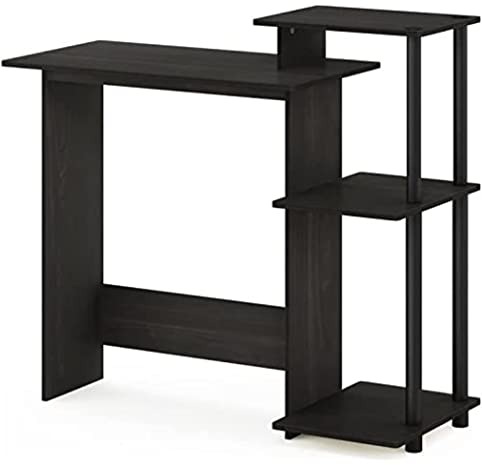 Furinno Efficient Home Laptop Notebook Computer Desk, Study Desk, Writing Desk, Espresso/Black