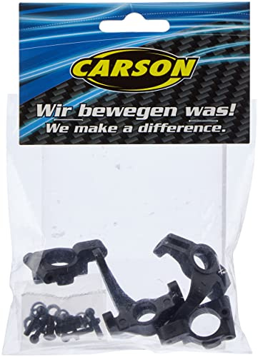 Carson 500405354 - Modellbauzubehör: X10EB Lenkhebel und Achsschenkel-Set, vorn, Schwarz