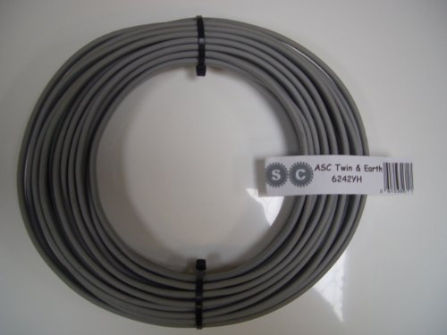 aerials, satellites and cables 2 m of 6 mm Twin and Earth Electrical Cable
