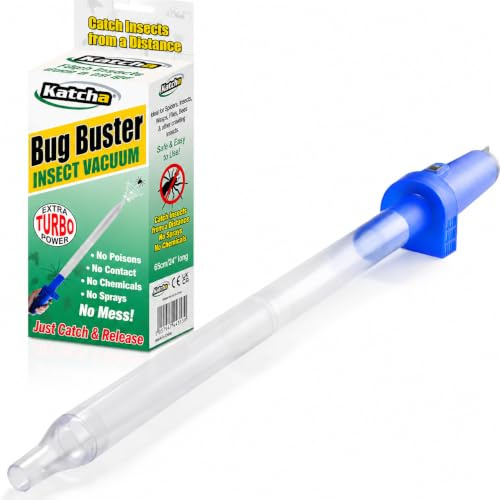 Katcha Bug Buster Spider Vacuum Blue! - Vac's/Sucks up live bugs!! Easily remove spiders from your home without touching them! - UK's Number 1 Spider Catcher Vacuum