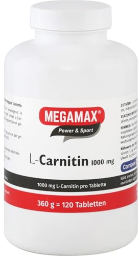 Megamax L Carnitin 1000 mg 120 Tabletten