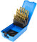 Presto 09565M25 High Speed Steel Split Point Titanium Coated Jobber Drill Set, 1mm-13mm Diameter, 1.0mm Increments, 25 Piece