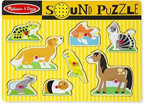 Melissa & Doug Soundpuzzle aus Holz - Haustiere