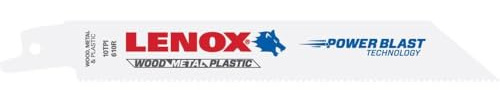 Lenox Lenox Reciprocating Saw Blade B610R 6'' X 3/4'' X .035'' X 10 Tpi 25Pk