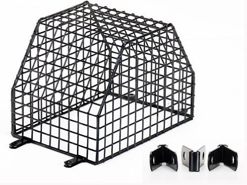 TC226- CCTV CAMERA & LIGHT PROTECTION WITH HINGE KIT BLACK GALVANIZED CAGE 39CM X 24CM X 26CM