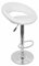 FineBuy Barhocker Korsika Hocker Bezug Kunstleder höhenverstellbar Design Barstuhl mit Rückenlehne Chrom 110 kg ohne Rollen verstellbar Designer Tresenstuhl mit Lehne drehbar für Zuhause X-XL