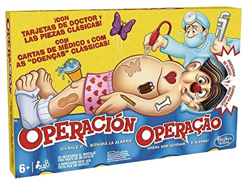 Hasbro Gaming Operación, Juego de Mesa Electrónico para Niñas y Niños a Partir de 6 años, Juguete de Médicos, Habilidad y Estrategia, Fiestas con Amigos
