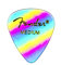 Fender Graphic Guitar Picks 351 Shape, Rainbow, Medium, 12-Pack