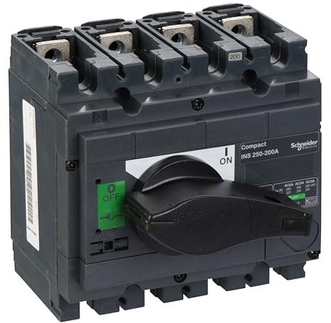Schneider Electric 31103 INS250 4P 200 A - SWITCH DISCONNECTOR, White