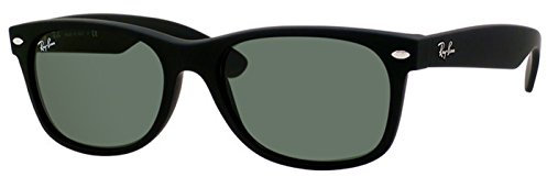 Ray-Ban RB2132 Sonnenbrille New Wayfarer Gr. 55 mm, Grüne Linse