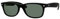 Ray-Ban RB2132 Sonnenbrille New Wayfarer Gr. 55 mm, Grüne Linse