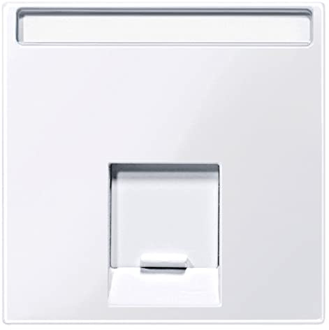 Merten Zentralpl. für Schneider Electric-Connector 1 Fach, System M, aktivweiß glänzend, MEG4573-0325