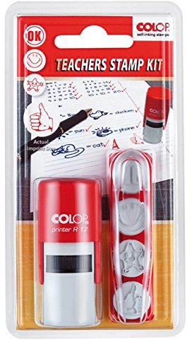COLOP 127936 MotivstempelsetSchool Kit - 4 Motive, Selbstfärber ohne Stempelplatte