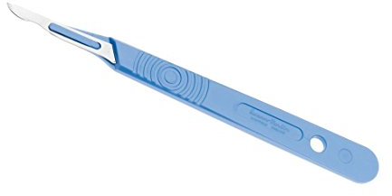 Swann-Morton 505 bisturi monouso sterile con manico, n. 15, confezione da 10