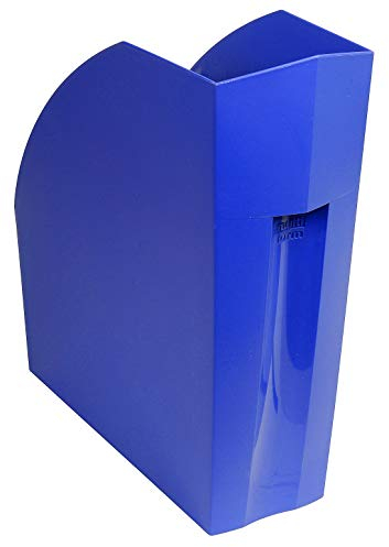 Exacompta 180101D Premium Stehsammler The Magazine für DIN A4 aus Recycling-Kunststoff, ideal für die Ablage Ihre Dokumente Zeitschriftensammler Blauer Engel Aktenordner Forever kobaltblau