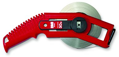 BMI 501321050BF Weißlackiertes Bandmaß, gedruckte Teilung, Breite 13 mm, Länge 50 m