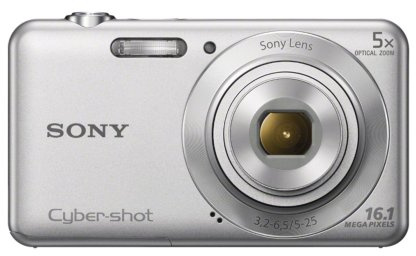 Sony DSCW710 Digital Compact Camera - Silver (16MP, 5x Zoom)