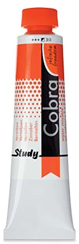Talens COBRA Study wasservermalbare Ölfarbe, 40 ml, 311 Zinnober