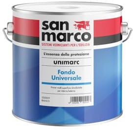 San Marco UNIMARC Fondo Universale Pittura idrodiluibile di fondo opaca, colore: Bianco, size: 0,75 lt