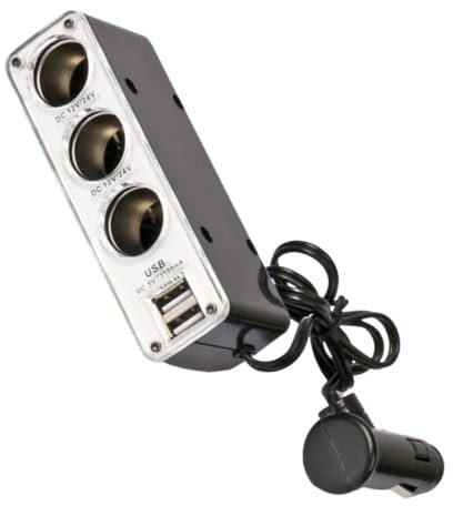 All Ride 871125248884 Adaptador de Enchufes Para Coche y Cable USB