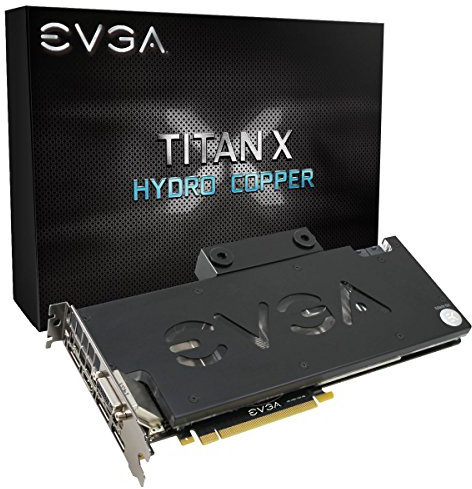 EVGA GeForce GTX Titan X, 12 GB HC-Gaming, exklusives EVGA Wasserblock-Design mit kostenlos installierter Backplate Grafikkarte 12G-P4-2999-KR