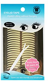FOLI - SCHLUPFLID TAPE - Augenlid Lifting ohne OP - Schöne Offene Augen Lid Aufkleber - Lady (L) Pretty (M) Girl (S) (60 oder 2x 60 Paar)