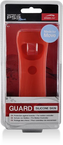 Speedlink Guard Silikon Schutzhülle für den Playstation 3/PS3 Move Motion und Navigation Controller, rot