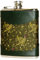 Bisley 6 oz Green Pheasant Design Hip Flask.