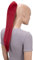 CAISHA 50cm Clip on Zopf Haarteil Pferdeschwanz Haarverlängerung Kunsthaar Glatt Rot H99